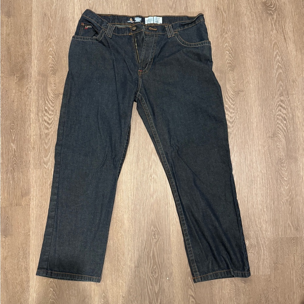 Men's Relaxed Fit Dark Blue Jeans
